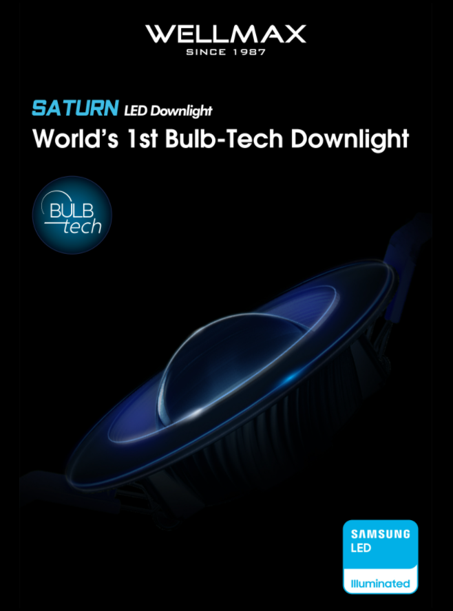 World's 1st Bulb-Tech Downlight